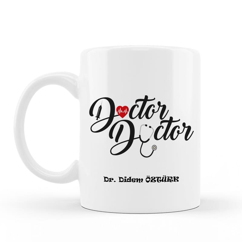 Doktor Tasarımlı Kişiye Özel Kupa