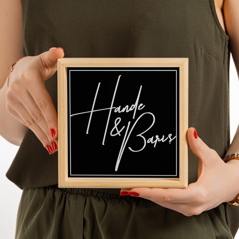 Gökyüzü Haritası Tasarımlı Fotoğraf ve İsim Baskılı 3'lü Konsept Tablo Seti