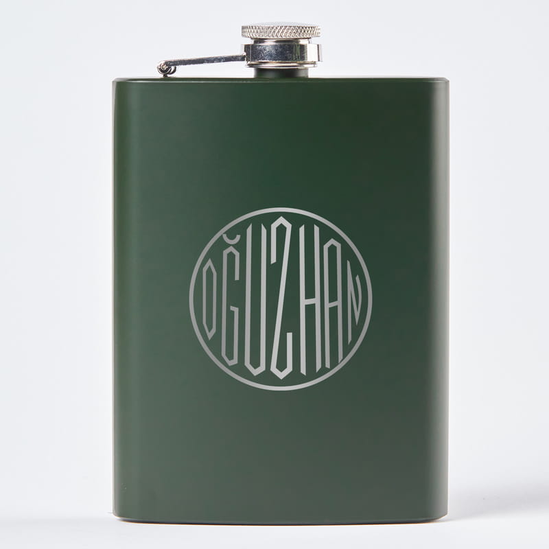 İsme Özel Monogram Tasarımlı Çelik Matara