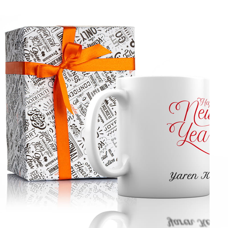 Kişiye Özel Yeni Yıl Hediyesi Porselen Kupa