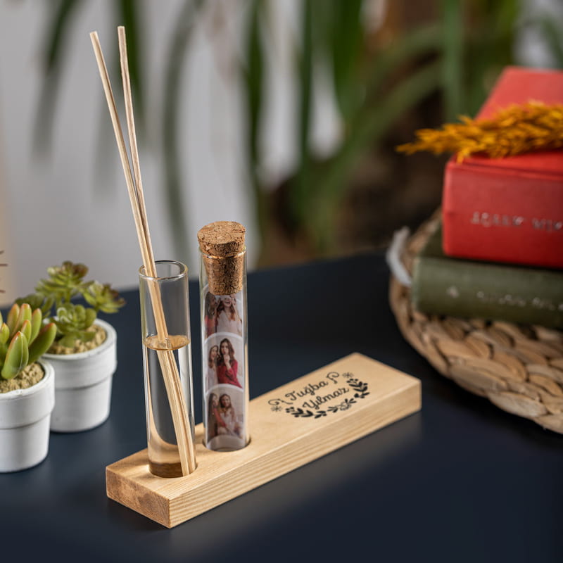 Kişiye Özel Yılbaşı Hediyesi Oda Kokulu Set - Çubuklu Oda Kokusu Şişesi