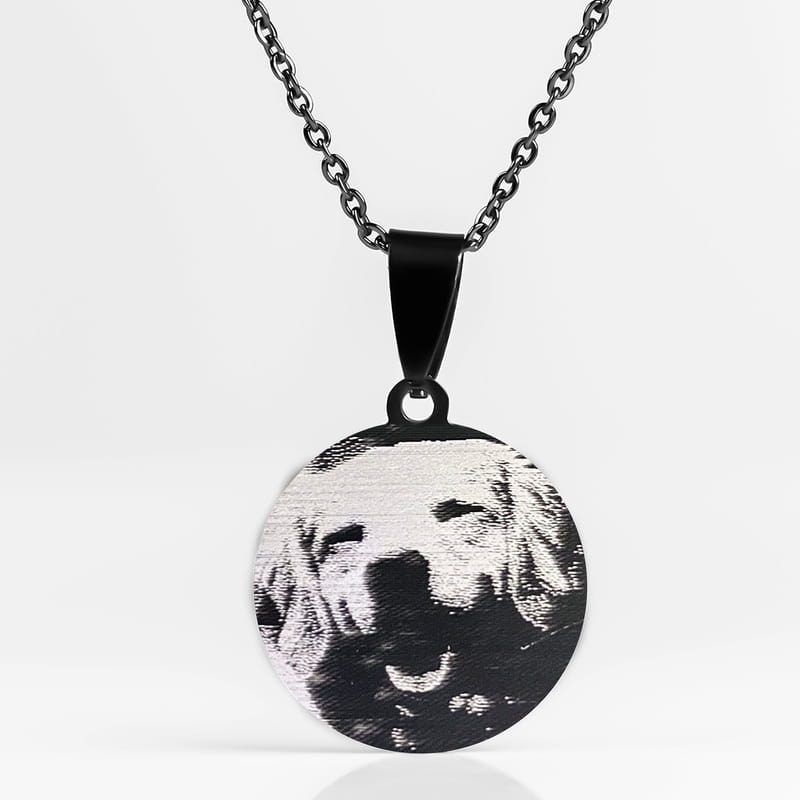 Köpeği Olan Arkadaşa Hediye Resimli Kolye - Köpek Sahiplerine Hediye Fotoğraflı Kolye