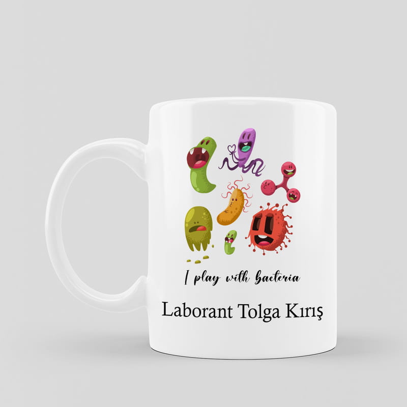 Laborant Arkadaşa Hediye İsim Yazılı Kupa