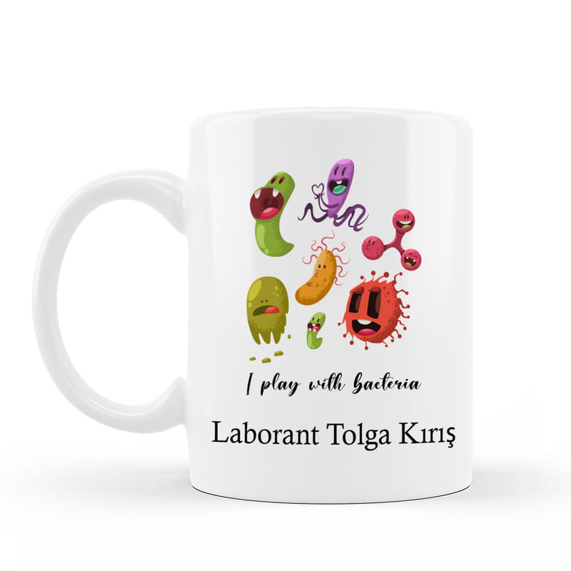 Laborant Arkadaşa Hediye İsim Yazılı Kupa
