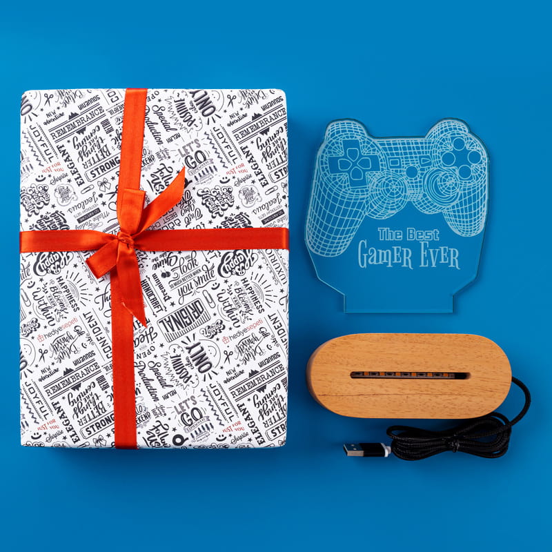 Oyun Severlere Hediye Konsol Kolu Tasarımlı Dekoratif Led Lamba