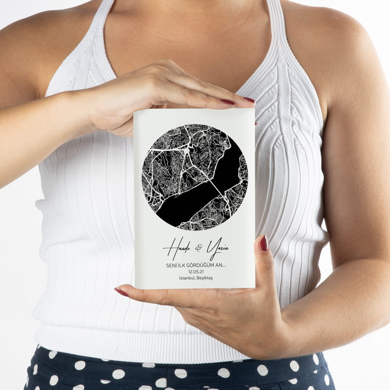 Sevgiliye Hediye Tanışma Hatırası Akrilik Çerçeve