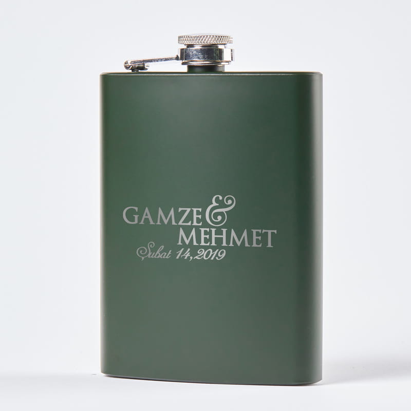 Sevgiliye Yıl Dönümü Hediyesi Çelik Kanyak Matarası