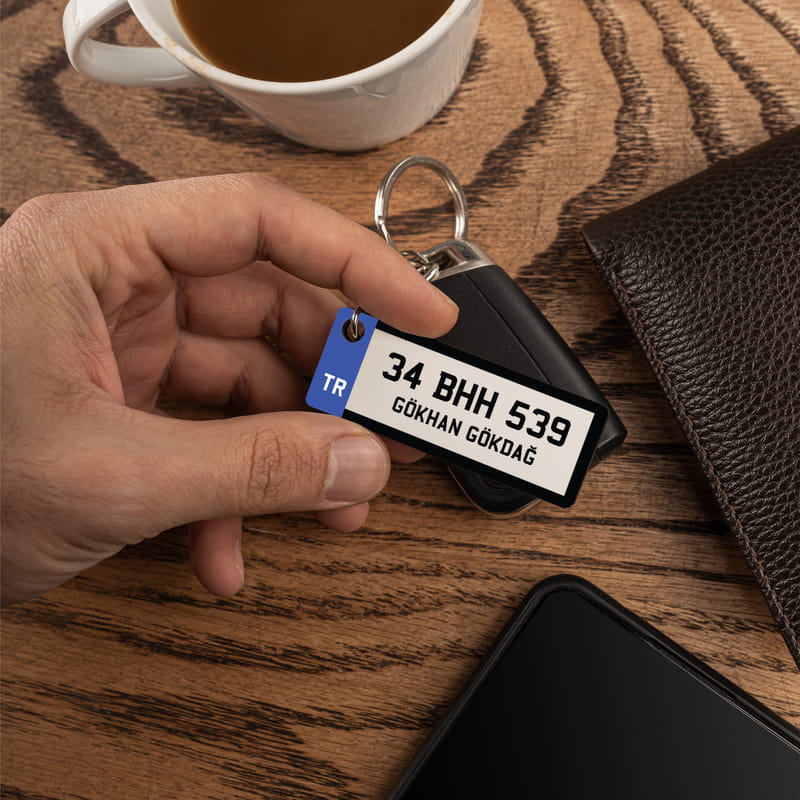 Yeni Araç Hediyesi Plaka Anahtarlık - Yeni Araba Hediyesi