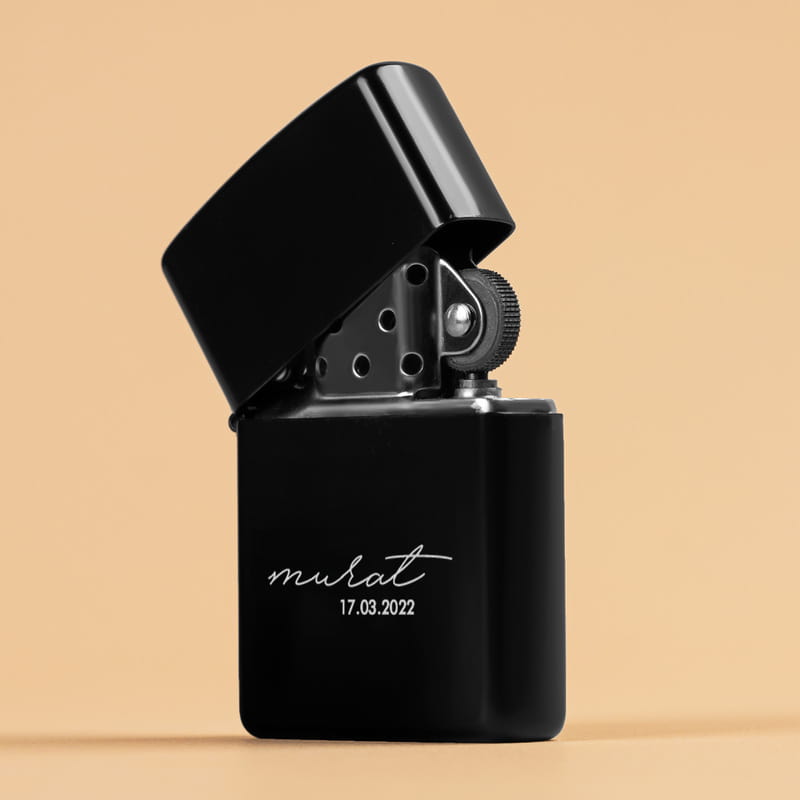 Yıldönümü Hediyesi İsme Özel Benzinli Çakmak Seti