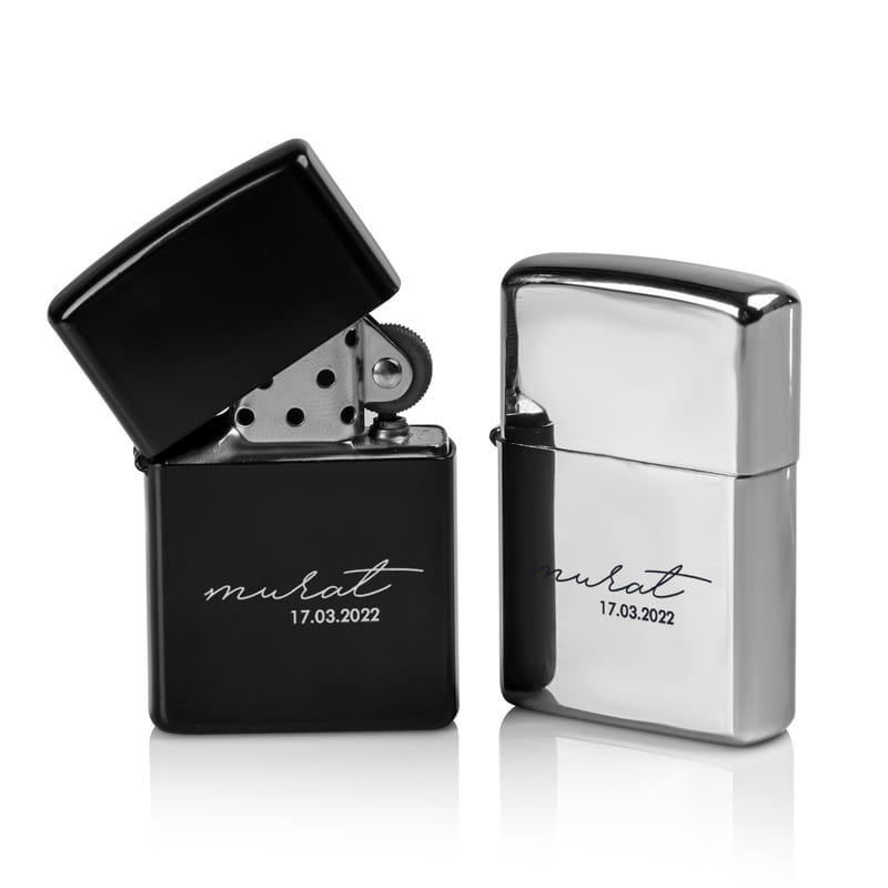 Yıldönümü Hediyesi İsme Özel Benzinli Çakmak Seti
