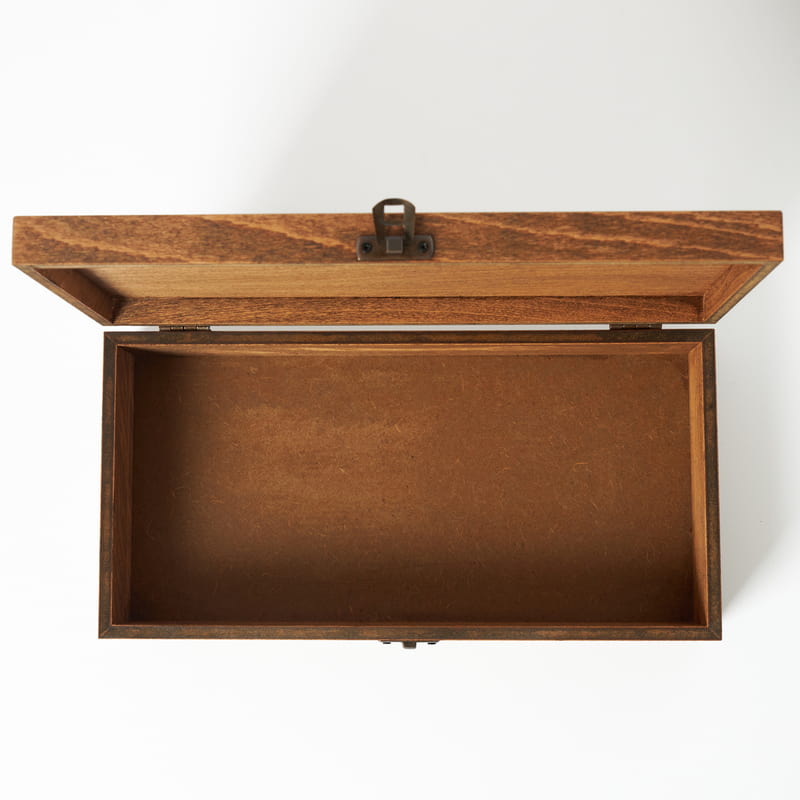 150x300x70 mm Kayın Hediyelik Klipsli Ahşap Kutu - Dekoratif Ahşap Kutu