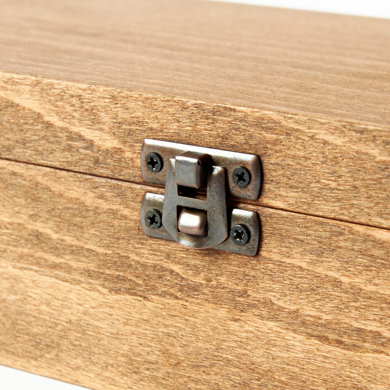 150x300x70 mm Kayın Hediyelik Klipsli Ahşap Kutu - Dekoratif Ahşap Kutu