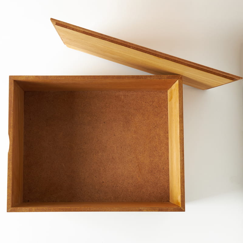 280x360x155 mm Meşe Kutu - Büyük Ahşap Sandık Kutu