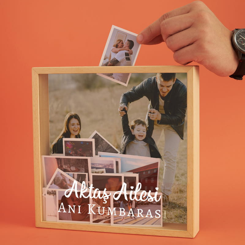 Ailelere Özel Anı Fotoğraf Kumbarası