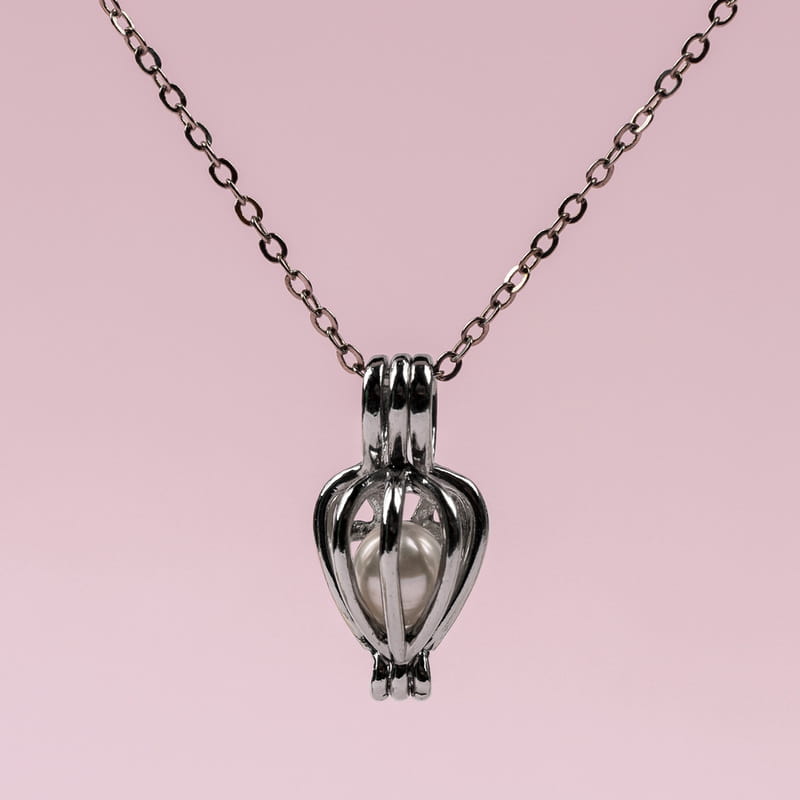 Anneye Hediye İstiridye İçinde İnci Kolye - Kişiye Özel Kartlı Gerçek İnci Kolye