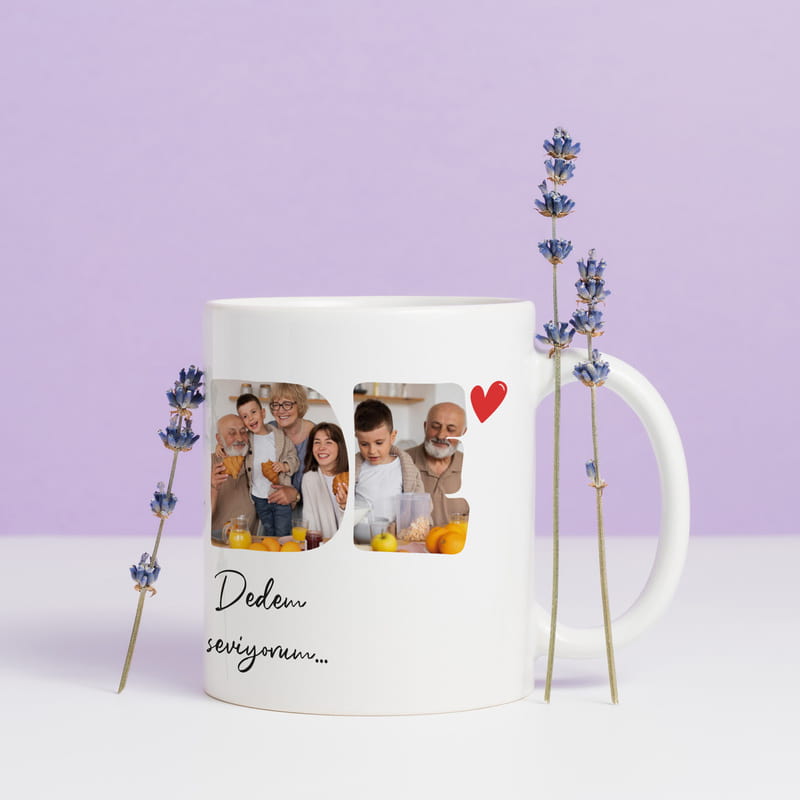 Dede Tasarımlı Porselen Çay Kahve Bardağı