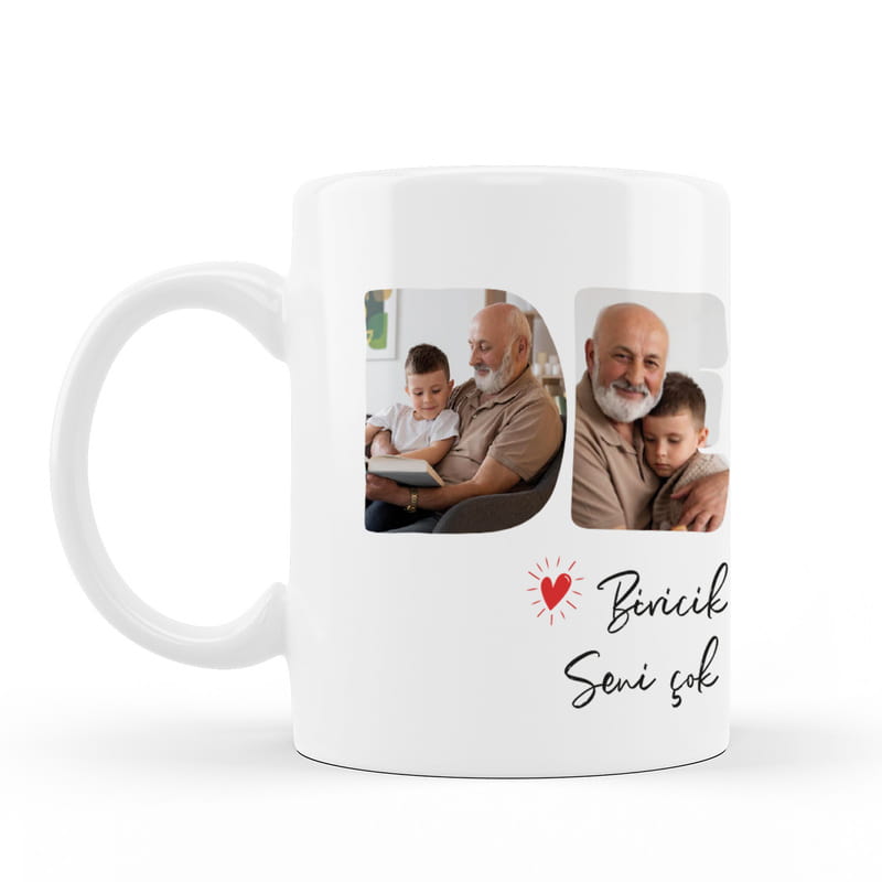 Dede Tasarımlı Porselen Çay Kahve Bardağı