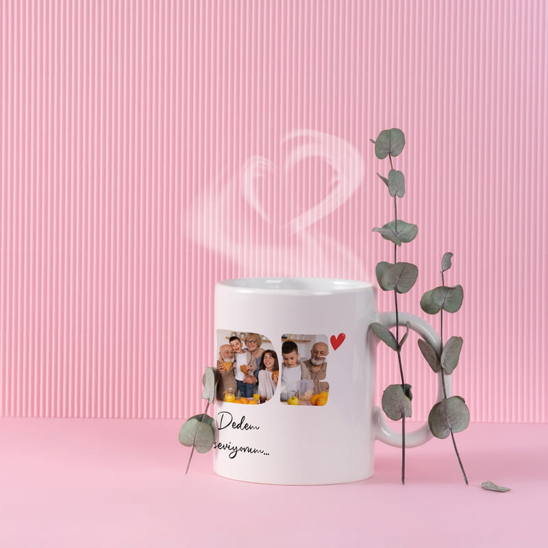 Dede Tasarımlı Porselen Çay Kahve Bardağı