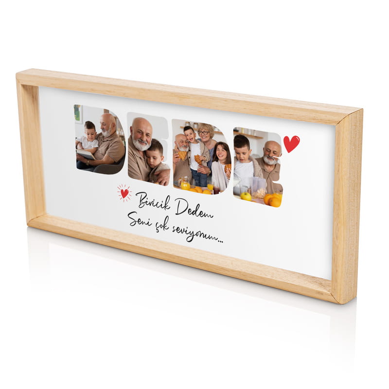 Dedeye Hediye Fotoğraf Baskılı Ahşap Tablo