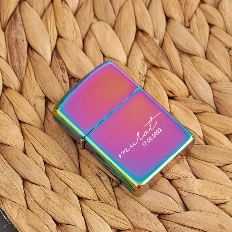 Erkek Arkadaşa Hediyelik İsim ve Tarih Yazılı Çakmak