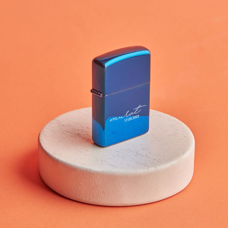 Erkek Arkadaşa Hediyelik İsim ve Tarih Yazılı Çakmak