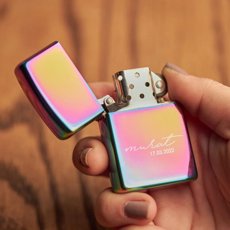 Erkek Arkadaşa Hediyelik İsim ve Tarih Yazılı Çakmak