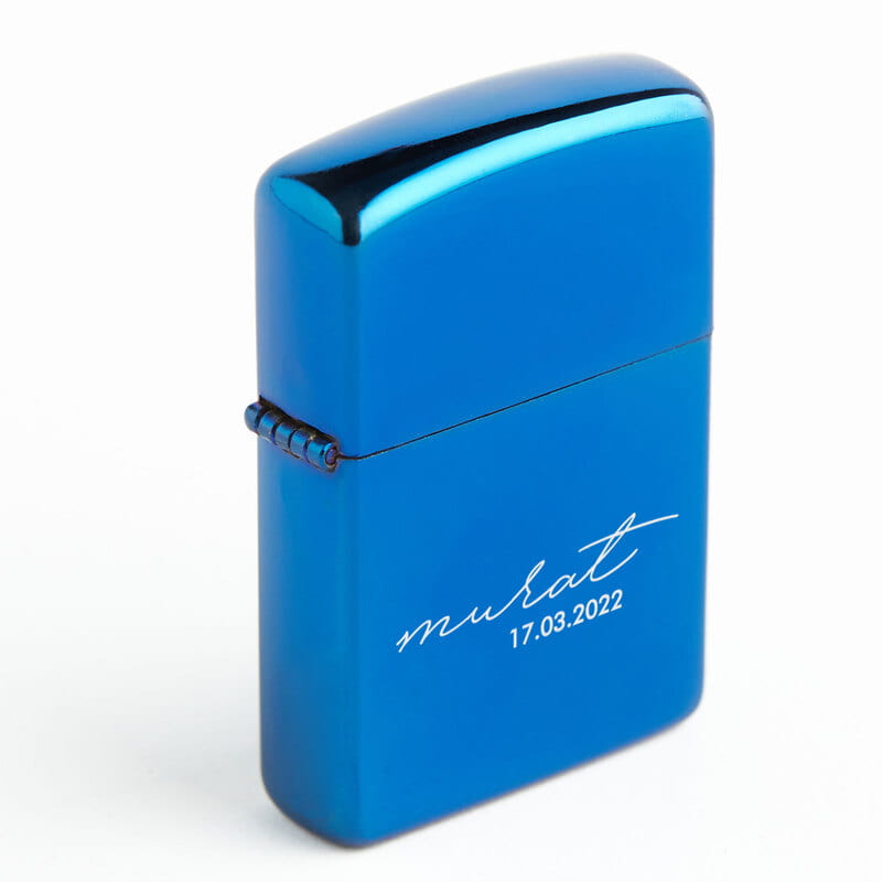 Erkek Arkadaşa Hediyelik İsim ve Tarih Yazılı Çakmak