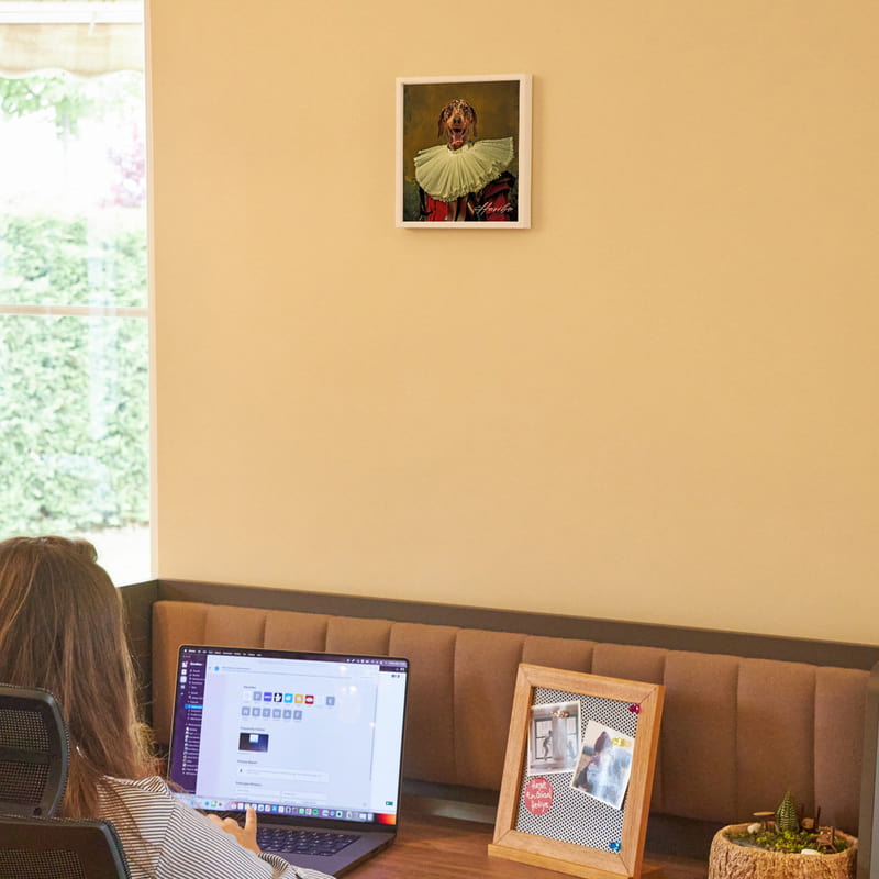 Evcil Hayvan Tasarımlı Beyaz Fotoğraf Çerçevesi