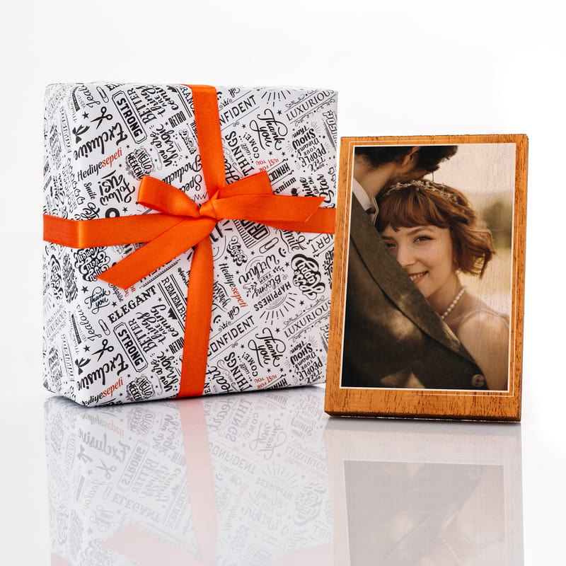 Fotoğraf Baskılı Ahşap Masaüstü Çerçeve