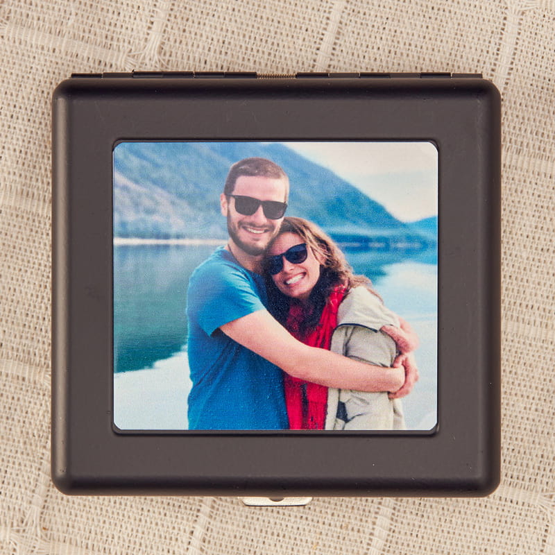 Fotoğraf Baskılı Kişiye Özel Siyah Tabaka