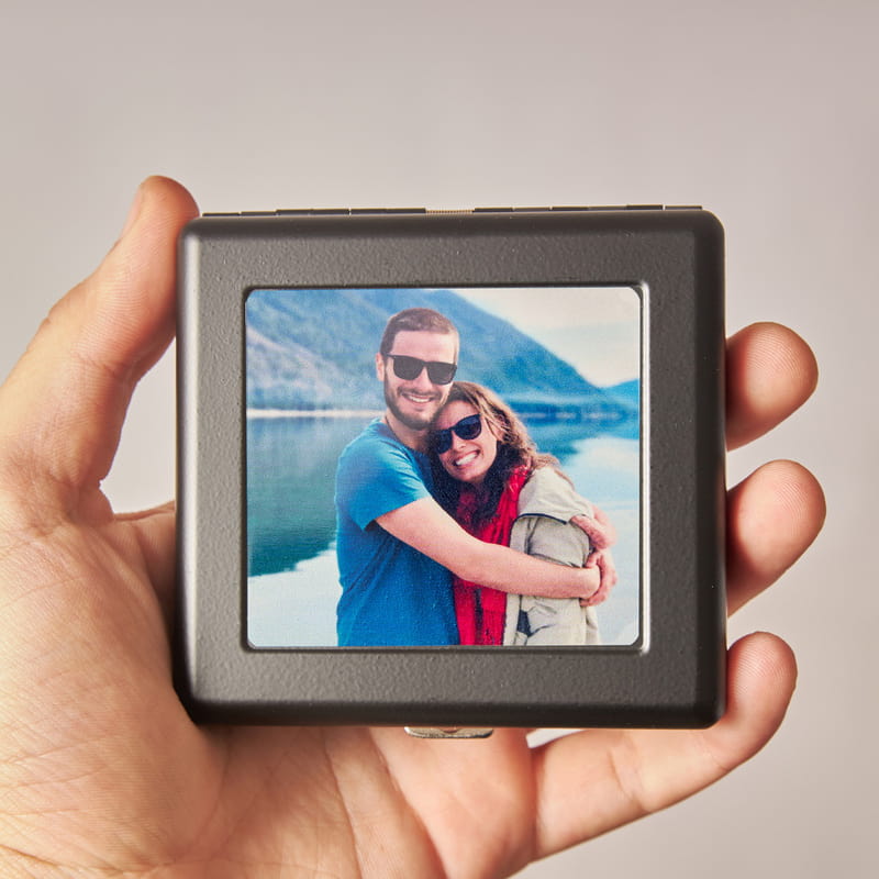 Fotoğraf Baskılı Kişiye Özel Siyah Tabaka