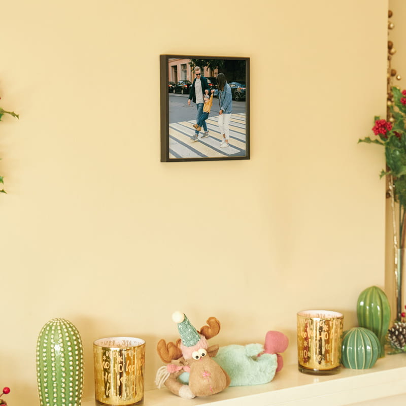 Fotoğraf Baskılı Siyah Dekoratif Yapışan Duvar Çerçevesi