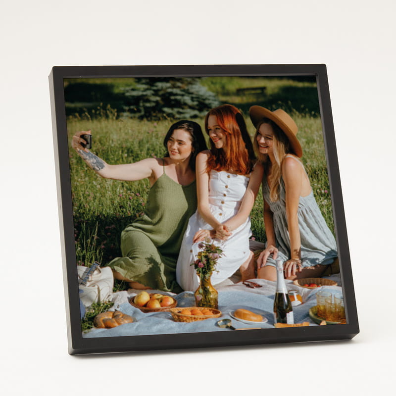 Fotoğraf Baskılı Siyah Dekoratif Yapışan Duvar Çerçevesi