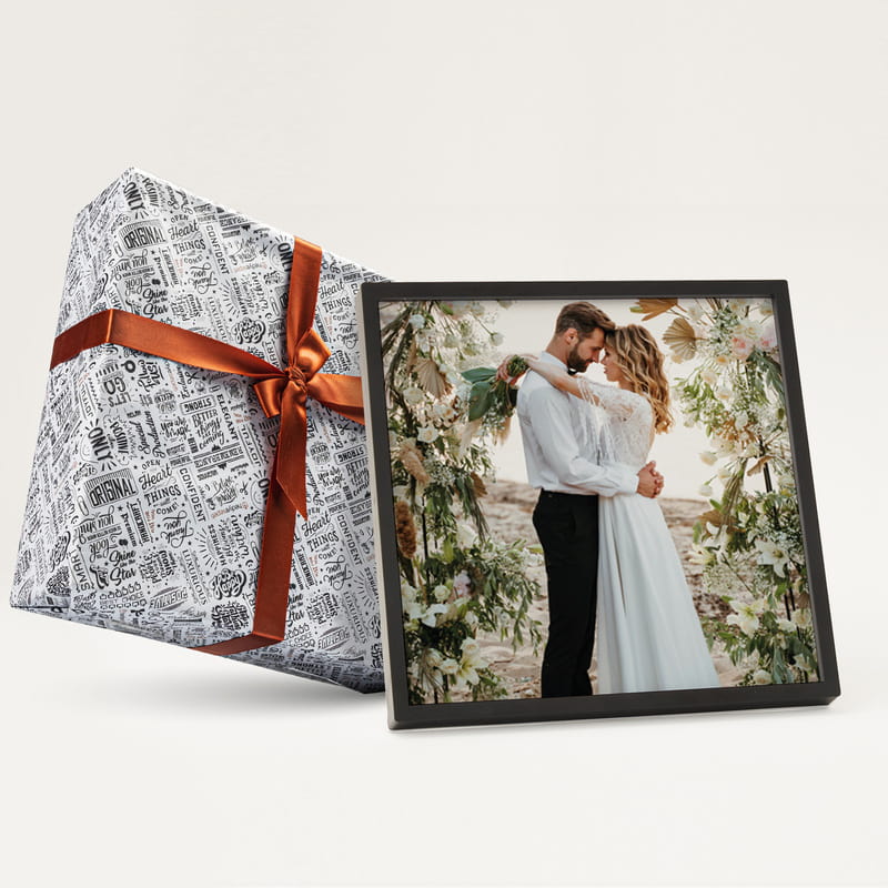 Fotoğraf Baskılı Siyah Dekoratif Yapışan Duvar Çerçevesi