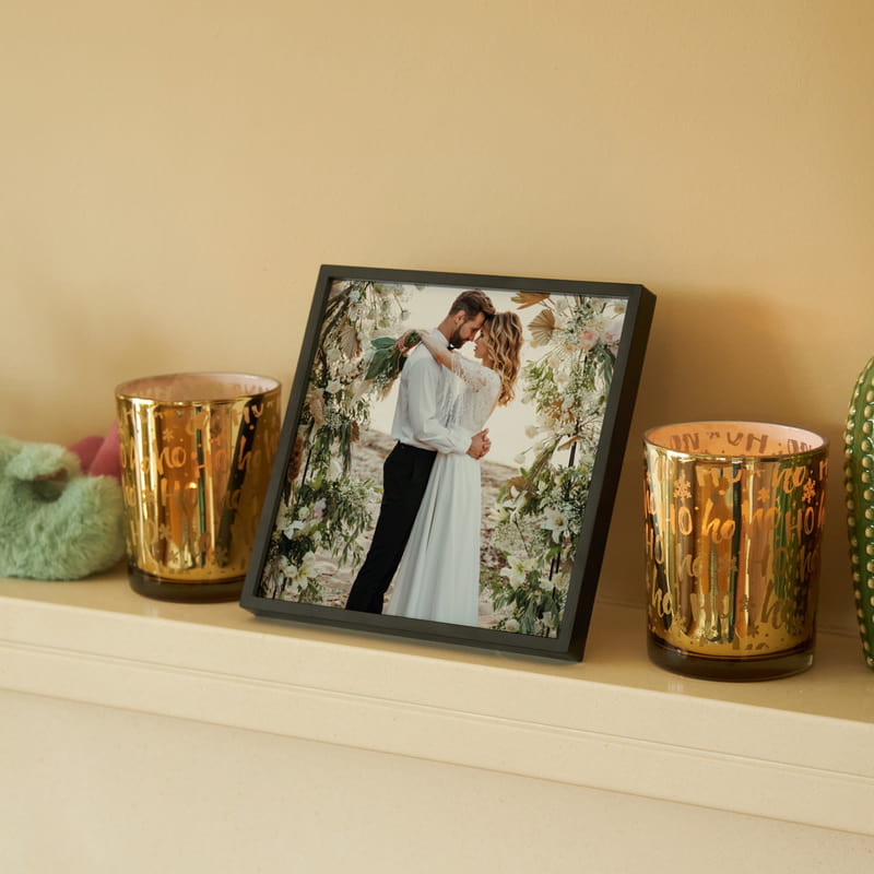 Fotoğraf Baskılı Siyah Dekoratif Yapışan Duvar Çerçevesi