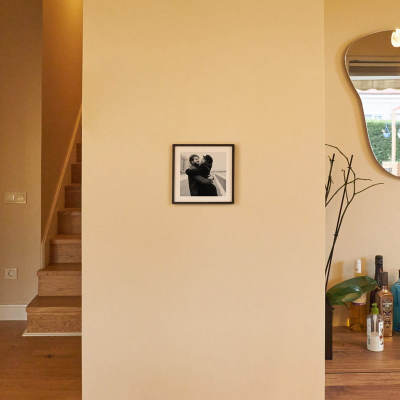 Fotoğraf Baskılı Yapışkan Beyaz Çerçeve