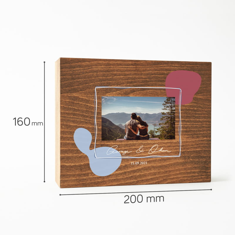 Fotoğraf Ve İsim Özelleştirmeli Masif Ahşap Kumbara