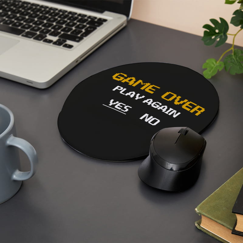Gamer Sevgiliye Hediye Game Over Tasarımlı Mouse Altlığı