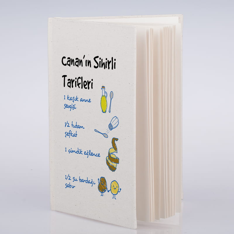 Hamarat Annelere Yemek Tarifi Baskılı Kanvas Defter