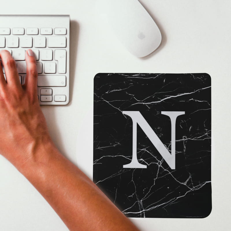 Harf Tasarımlı Ergonomik Bilek Destekli Mousepad