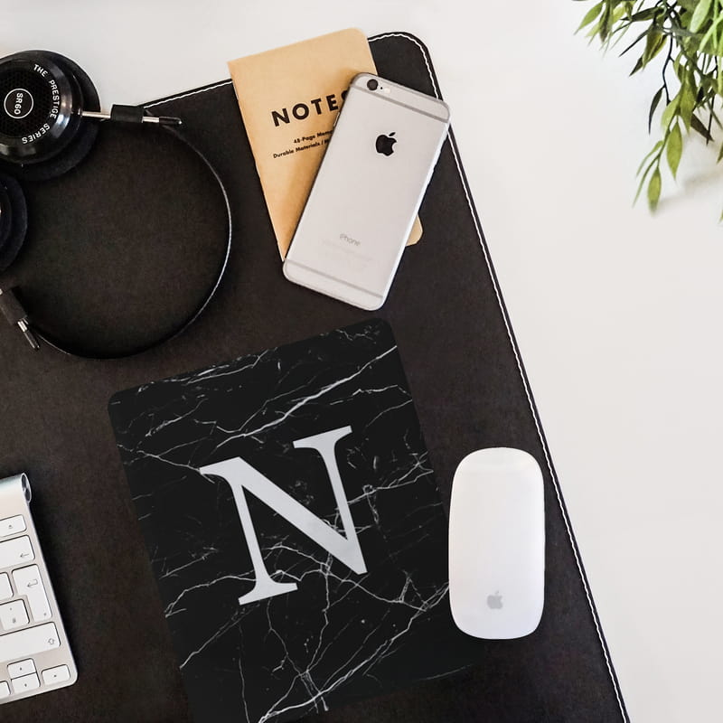 Harf Tasarımlı Ergonomik Bilek Destekli Mousepad