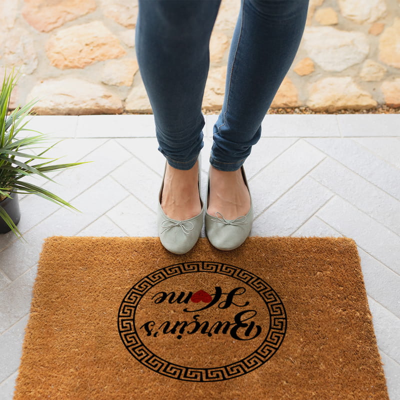 İsme Özel Tasarımlı Kapı Önü Paspas