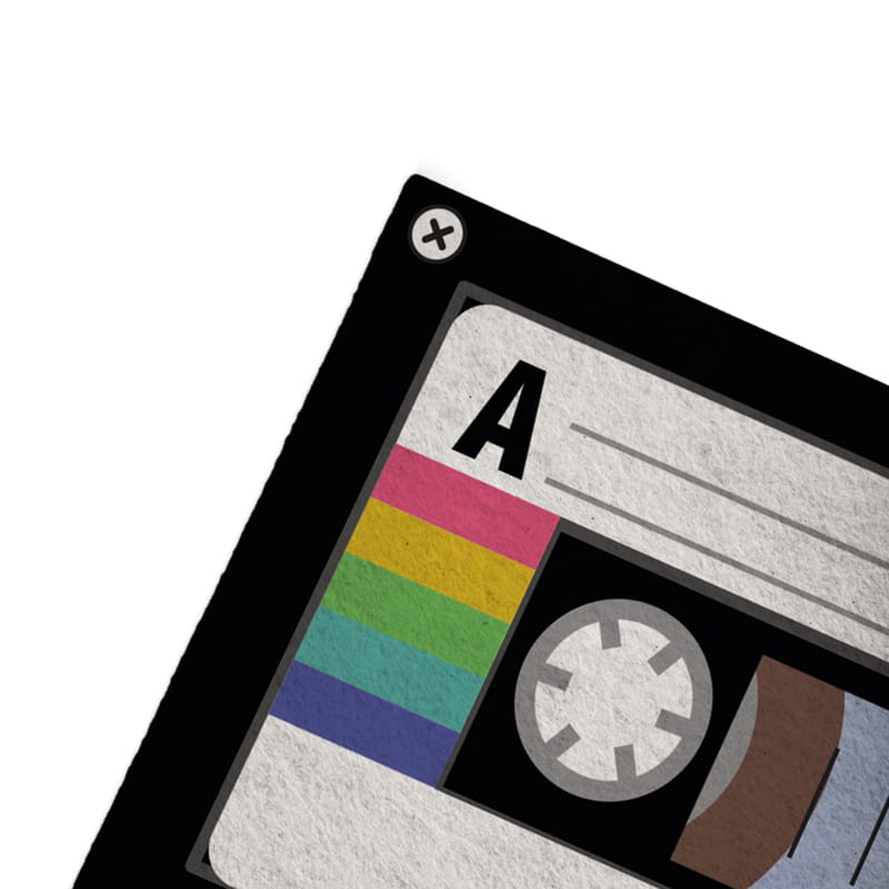 İsme Özel Retro Kaset Tasarımlı İsimli Kapı Paspası