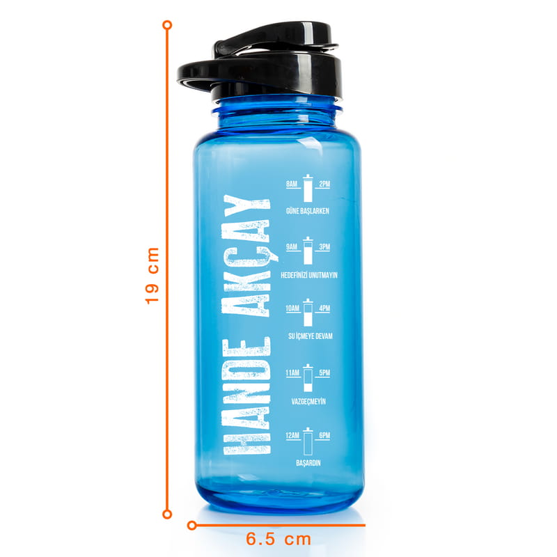 Kişiye Özel İsim Baskılı Spor Su Matarası