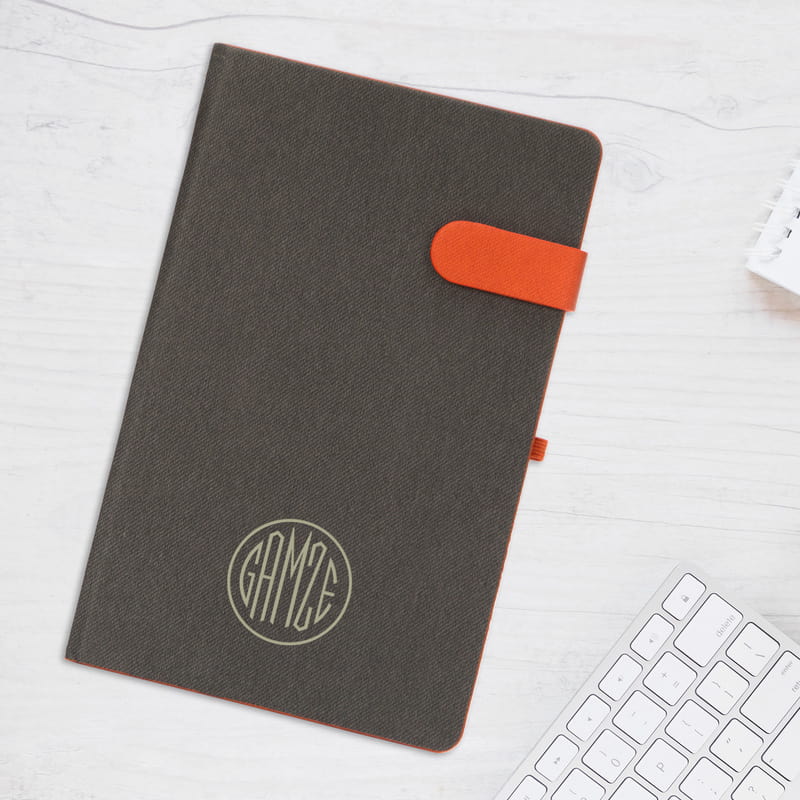 Kişiye Özel Monogram Tasarımlı Renkli Not Defteri