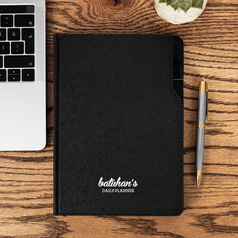 Kişiye Özel Planlayıcı Ajanda Defter - Deri Planner Ajanda