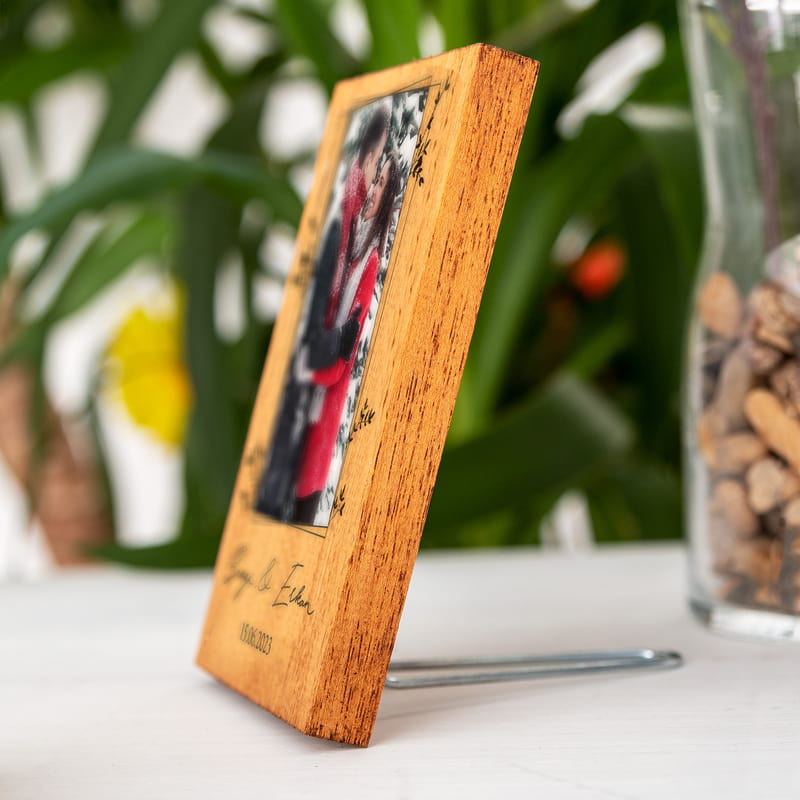 Minimal Fotoğraf Baskılı Masaüstü Ahşap Çerçeve