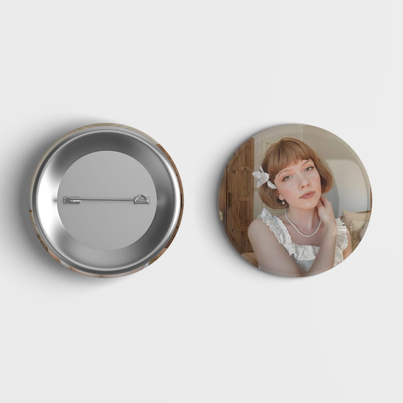 Nikah Hediyesi 12 Adet Fotoğraf Baskılı Metal Rozet