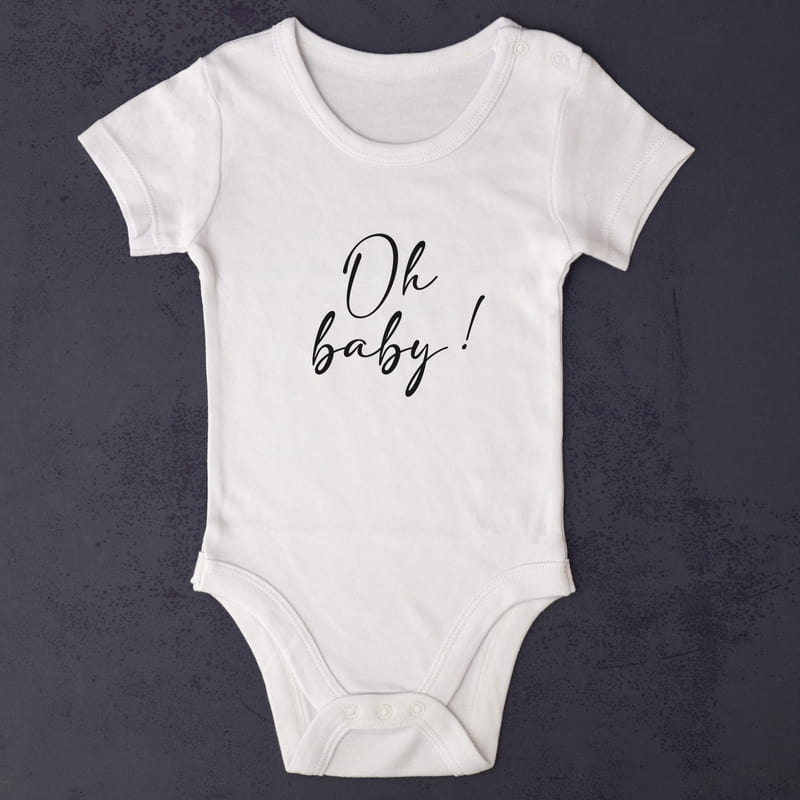 Oh Baby Tasarımlı Bebek Body 2li Kupa Bardak Hediye Kutusu