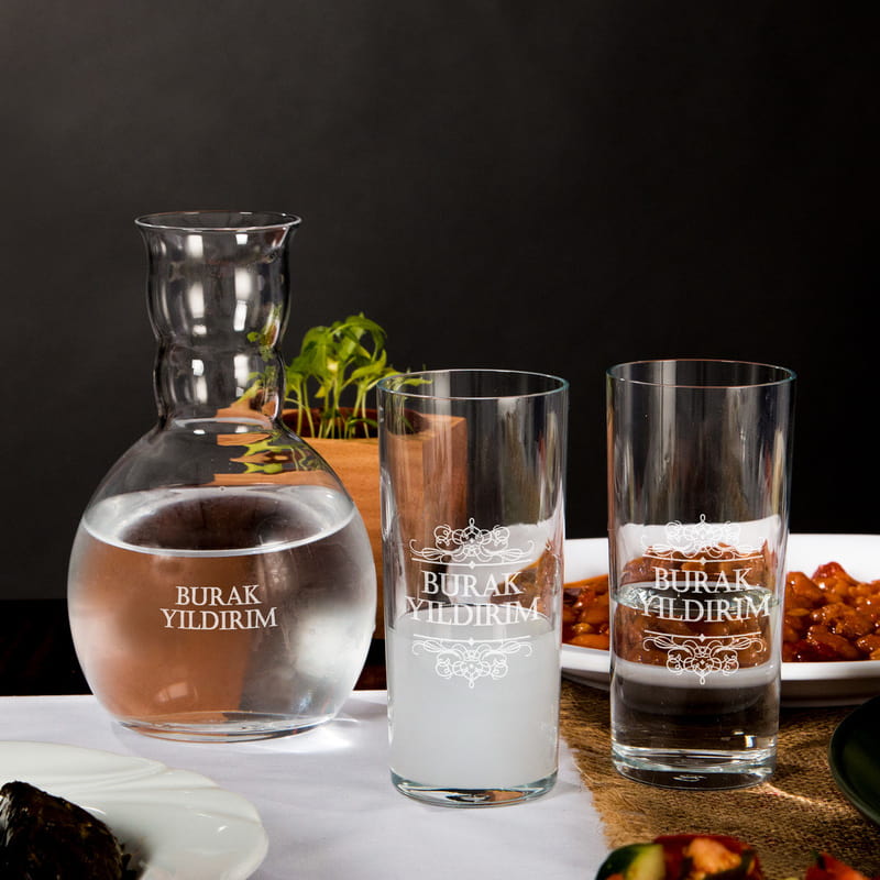 Rakı Kadehi ve Sürahi Seti